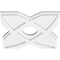 Ekena Millwork Titus Architectural Grade PVC Contemporary Ceiling Medallion, 12"OD x 3"ID x 4"C x 1"P CMP12TS-03000 - alternate 2